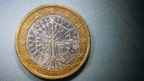One euro coin - euro, 2001